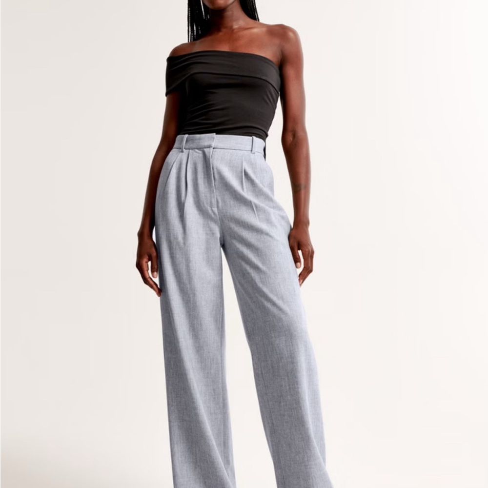 Abercrombie & Fitch Sloane Tailored Wide Leg Pants